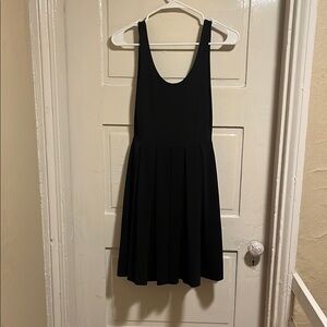 H&M Black Sleeveless Scoop Neck Mini Dress